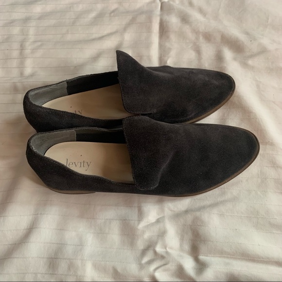 Levity Carla Black Suede Slip-on Loafer - Picture 11 of 11